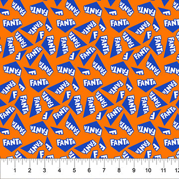 Fanta Orange 44"/45" Fabric Per Yard