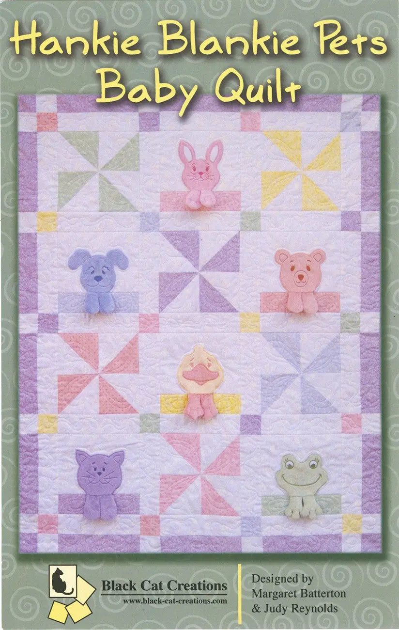 CD Hankie Blankie Pets Baby Quilt Machine Embroidery