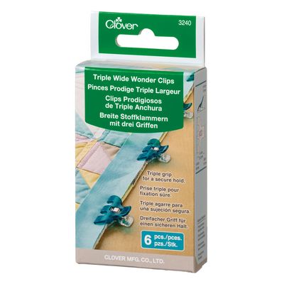 Triple Wide Wonder Clips 6pc
