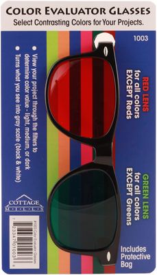 Color Evaluator Glasses (Red and Green Lenses)