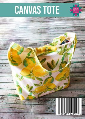 Canvas Tote - Postcard Pattern