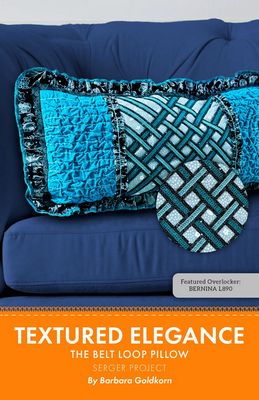 Textured Elegance. The Belt Loop Pillow