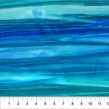Calcite Aqua Blue Crosswise Stripe 83660-62 Cotton 44"/45" Fabric Per Yard