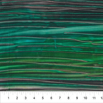 Calcite Deep Emerald Crosswise Stripe 83660-69 Cotton 44"/45" Fabric Per Yard