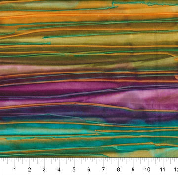 Calcite Multi Color Crosswise Stripe 83660-63 Cotton 44"/45" Fabric Per Yard