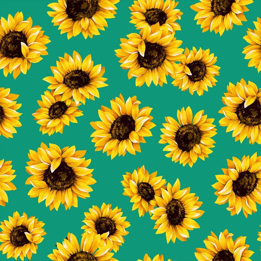 Caribbean Sunflower Dance 45" wide Fabric per yard