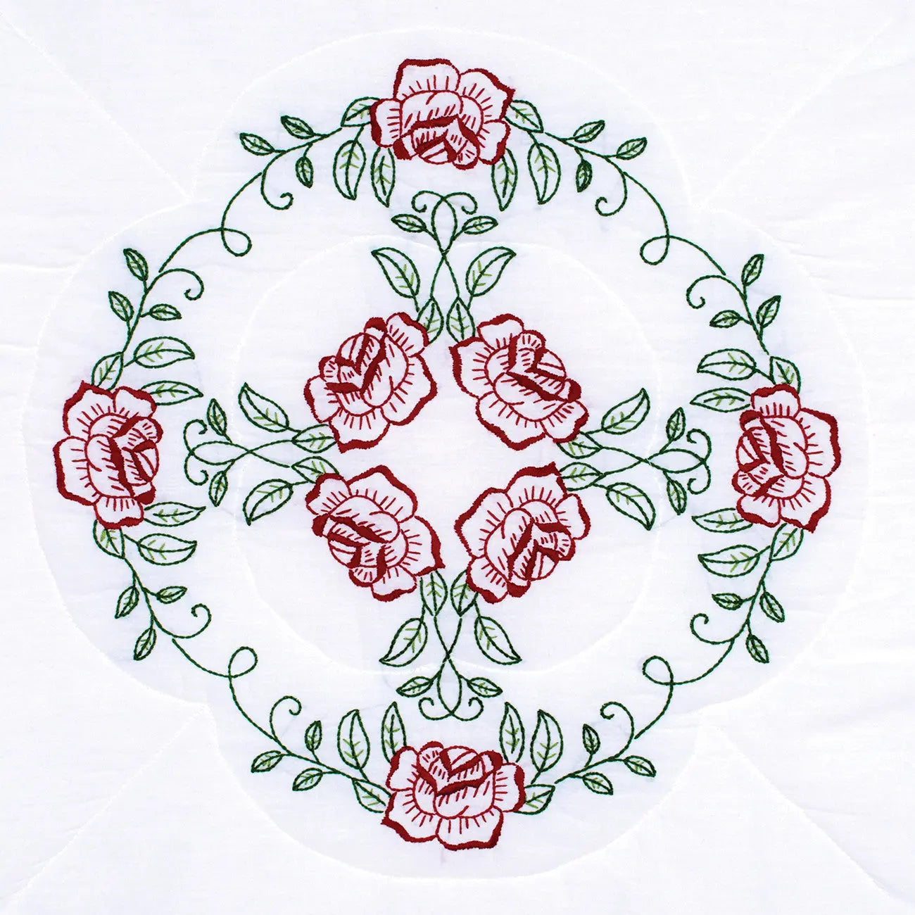 Circle Of Roses 18in Quilt Blocks