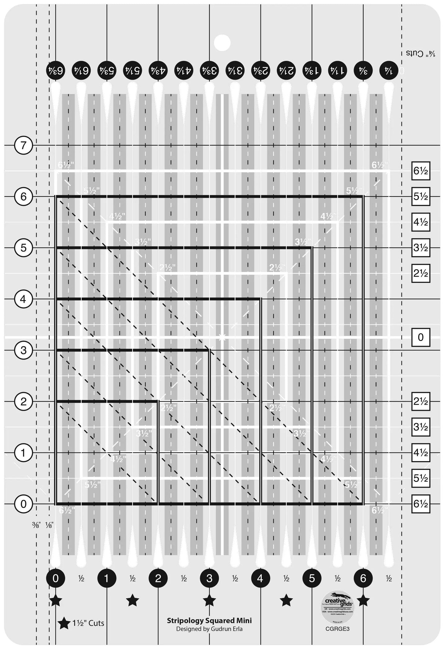 Creative Grids Stripology�� Mini Quilt Ruler