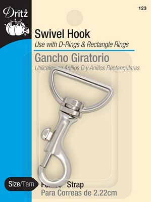 Swivel Hook Nickel 3ct