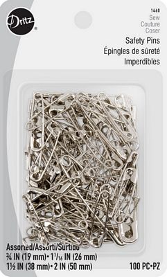 Quilters Safety Pins Asst Size