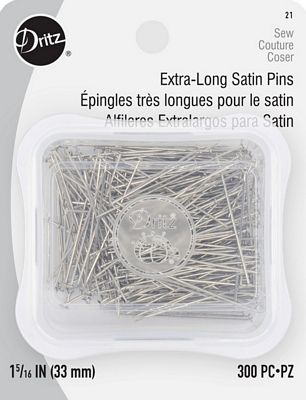 Satin Pins X-Lg 1-5/16in 300ct