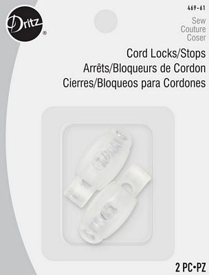 Cord Stops Clear 2ct 6ct
