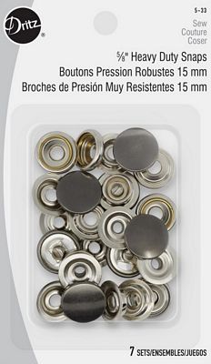 Heavy Duty Snaps Gunmetal