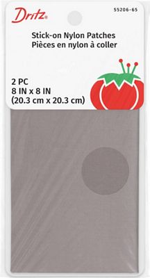 Stick-On Nylon Patches Gray