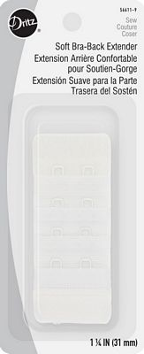 Bra Back Exten-White,1-1/4in