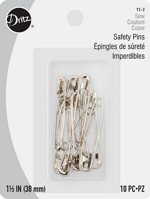 Safety Pins sz2 10ct 6ct