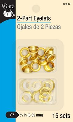 2-Part Eyelets Matte Gold