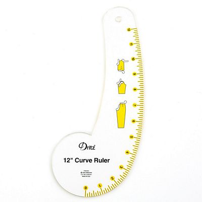 Curve ruler 12 in with How to Illustrations