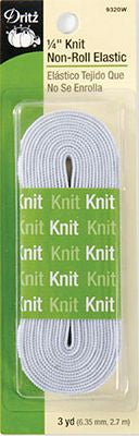 Knit Non-Roll 1/4inx3yd 4ct