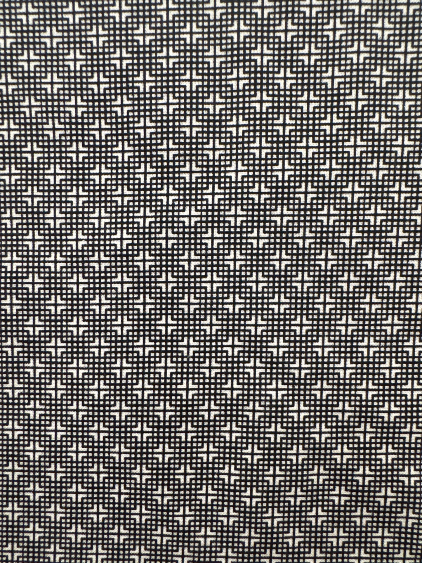 BF Super Quilters Gingham Stars Black