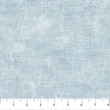 Village Folk Lt Blue Texture 45" Flannel Cotton Fabric per yard