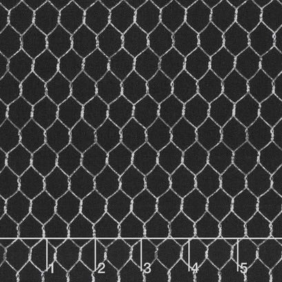 WL Black Chicken Wire Proud Roosters