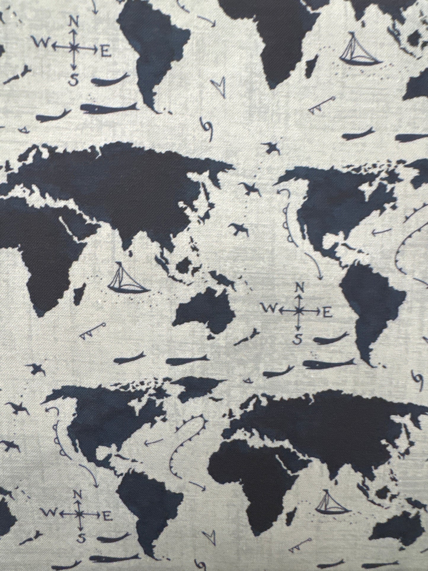MO Longshore World Map Denim