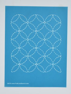 Sashiko Stitch Wineglasses