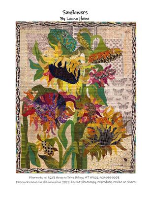 Sunflowers Collage Pattern