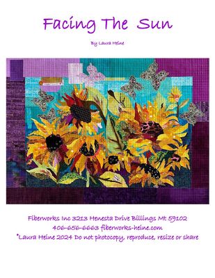 Facing The Sun (Sunflowers) Collage Pattern by Lau