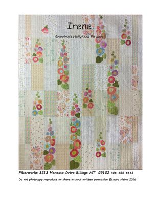 Irene…Grandma's Hollyhocks Flowers Pattern