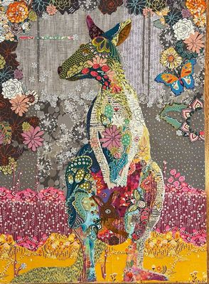 KangaRoo Collage Pattern by Laura Heine
