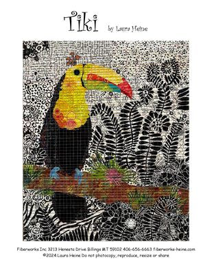 Tiki (Toucan) Collage Pattern by Laura Heine