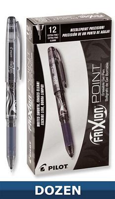 Frixion XF Gel Pen Black 12ct