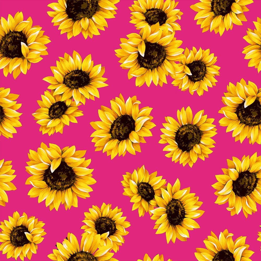 Flamingo Sunflower Dance 45" wide Fabric per yard