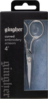 Gingher 4in Curved Emb