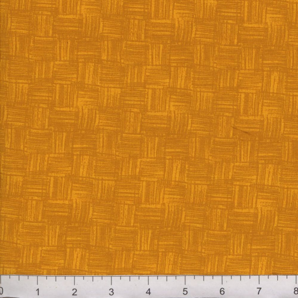 Gold Wicker 45" Wide Cotton Fabric Per Yard