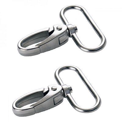 Swivel HK fl 1.5in Nickel 2pc