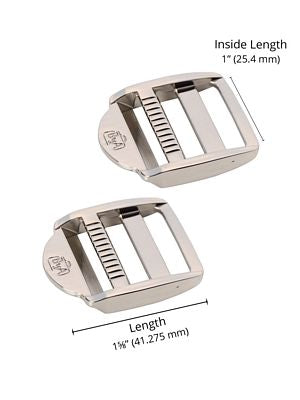 1in Strap Adjuster - Nickel- Set of Two