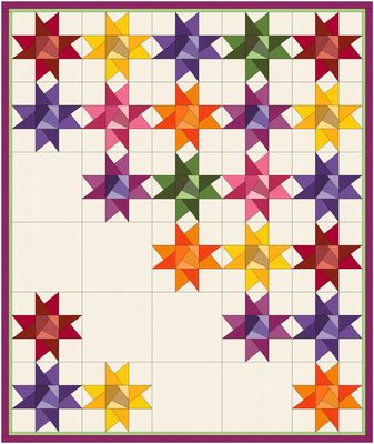 Diagonal Spaces Quilt Pattern