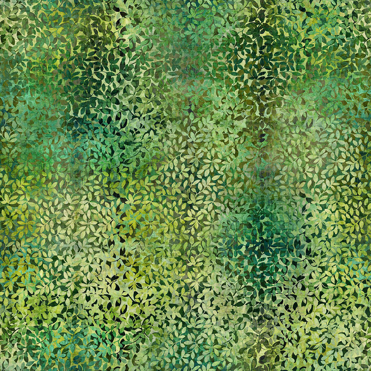 Leaves Green Evanescence Cotton 43/44 Fabric Per Yard