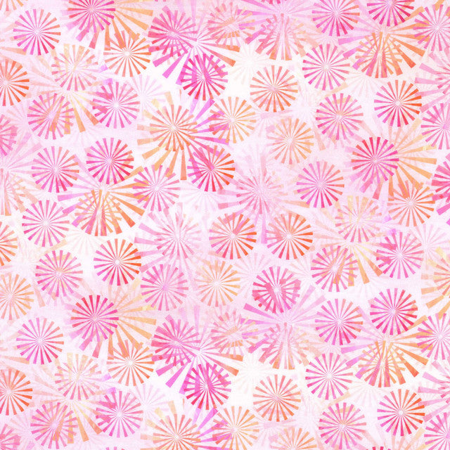 Felicity Rays Pink 44"/45" Fabric per Yard