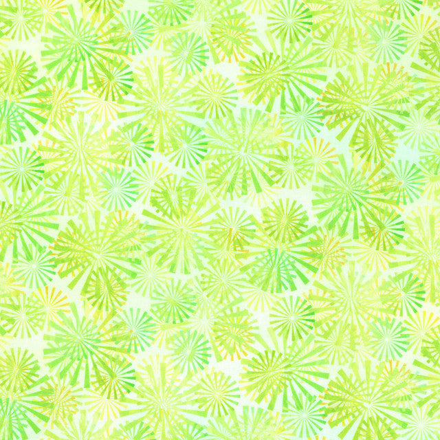 Felicity Rays Green 44"/45" Fabric per Yard