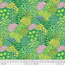 FS K. Fassett Large Oriental Trees Green