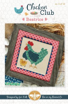 Beatrice Chicken Club #4 Cross Stitch Pattern