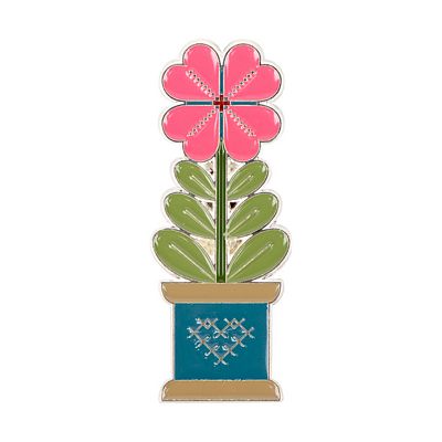 Quilty Flower Enamel Needle Minder 10/25