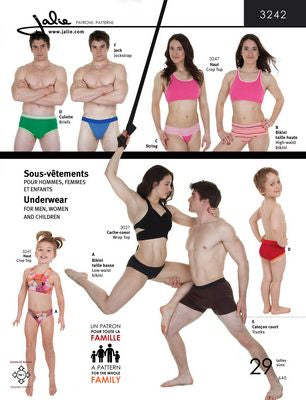 Underwear for Men, Woman, and Children Patterns