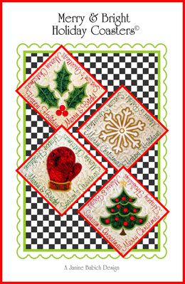 Merry & Bright ITH Coasters