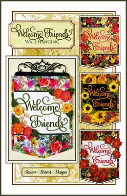 Welcome Friends Wall Hanging Pattern