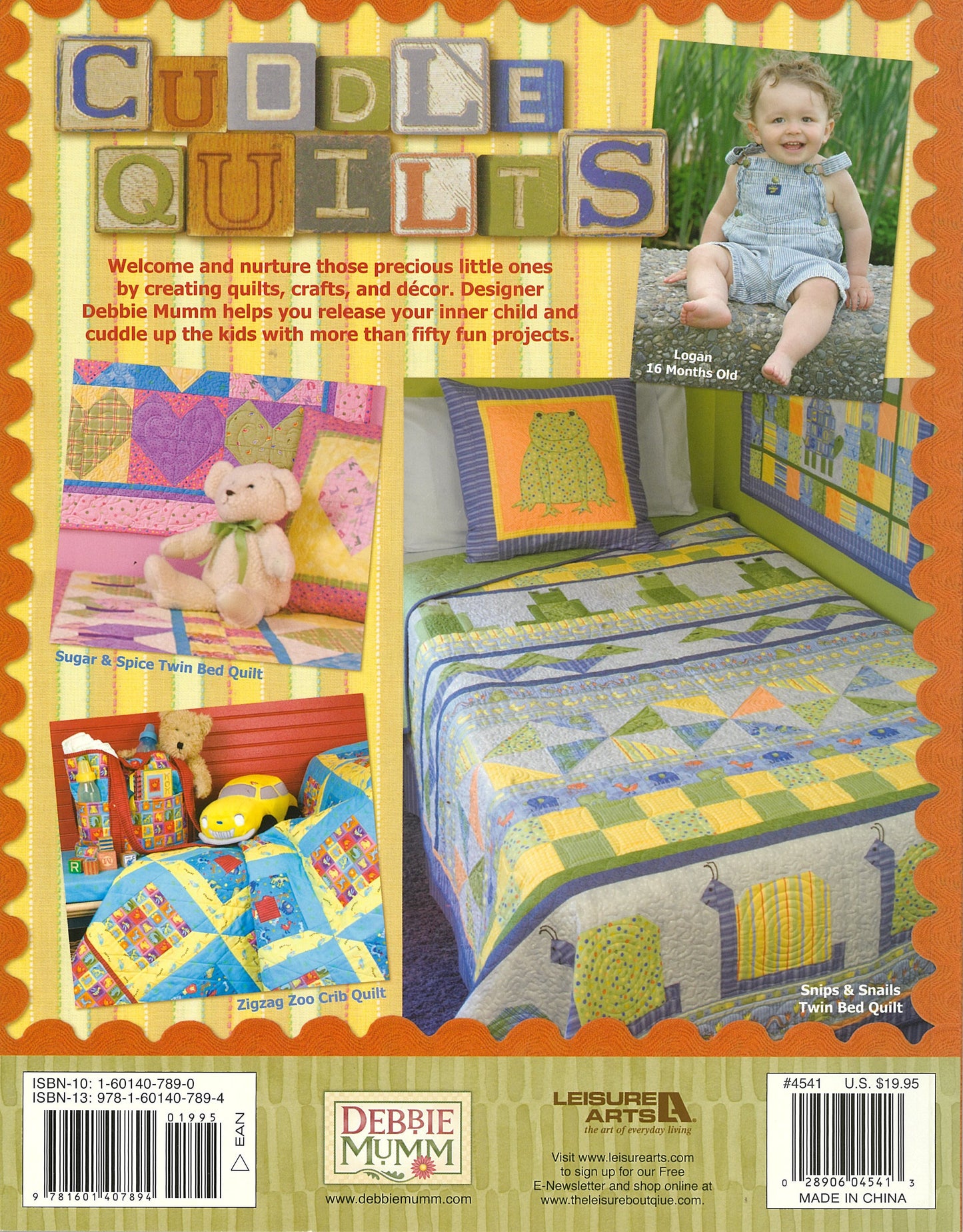 Debbie Mumm's Cuddle Quilts For Little Girls and Boys